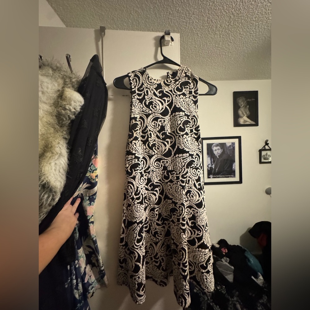 Black and white Audrey Hepburn dress